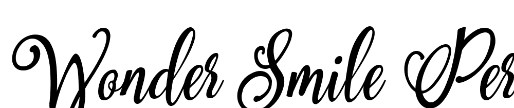 Wonder-Smile-PERSONAL-USE-Italic font family download free