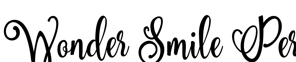 Wonder-Smile-PERSONAL-USE-Regular font family download free