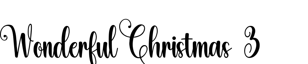 wonderful-christmas-3 font family download free