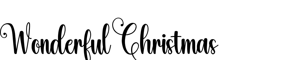 Wonderful-Christmas font family download free