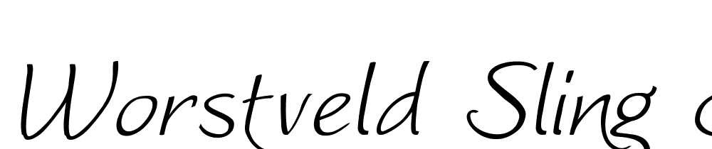 Worstveld-Sling-Extra-Oblique font family download free