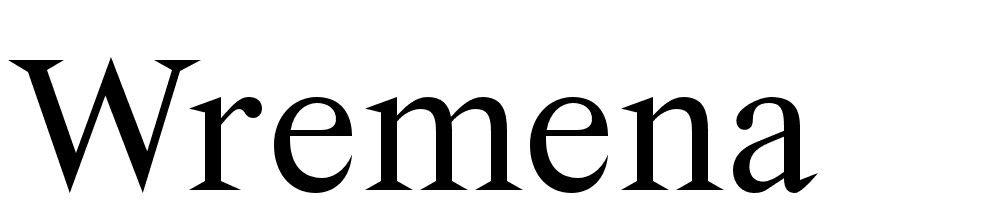 Wremena font family download free