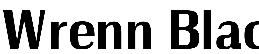 Wrenn-Black font family download free