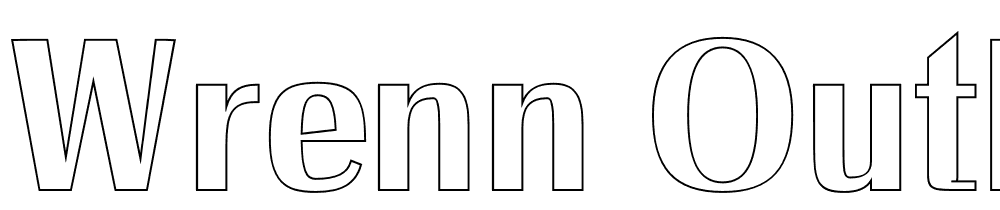 Wrenn-Outline font family download free