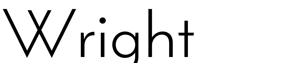 Wright font family download free