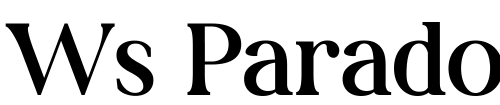 Ws-Paradose-Regular font family download free