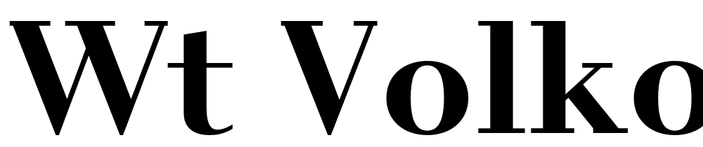 Wt Volkolak font family download free