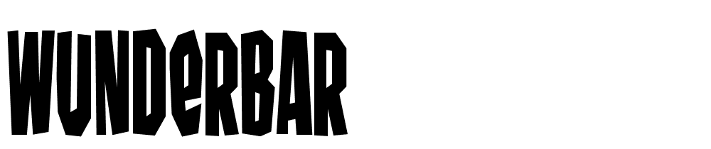 Wunderbar font family download free