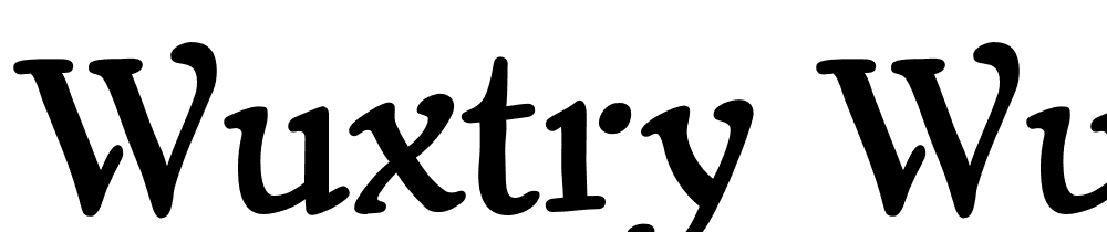 Wuxtry Wuxtry font family download free