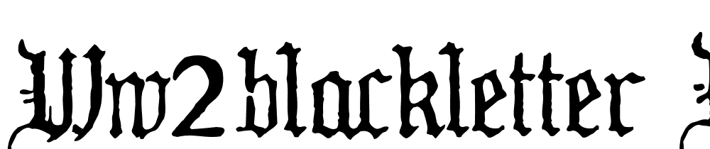 WW2Blackletter-HPLHS font family download free