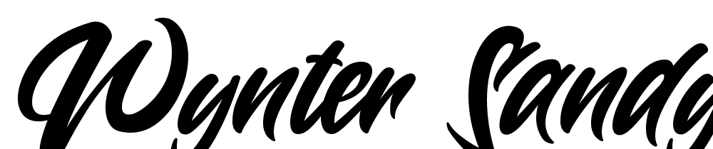 Wynter-Sandy font family download free