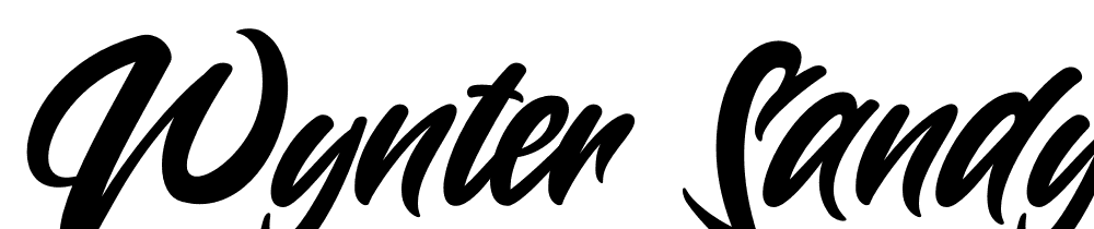 Wynter-Sandy font family download free