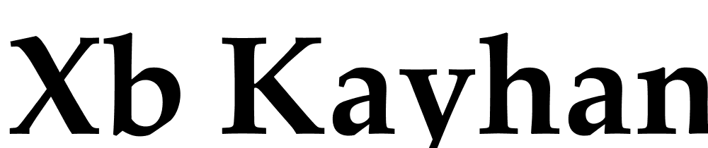 XB-Kayhan-Bold font family download free