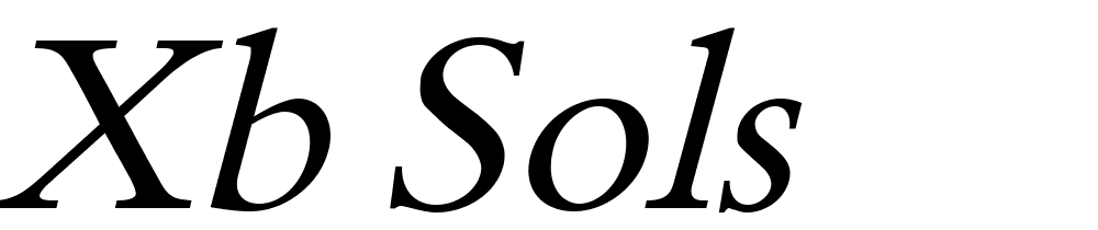 xb-sols font family download free