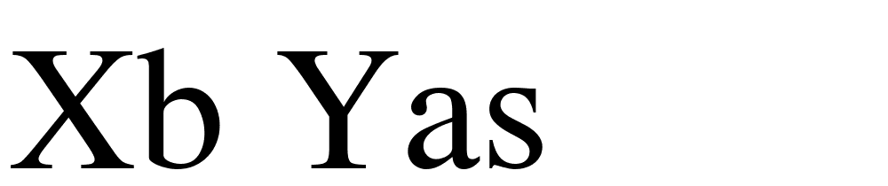 XB-Yas font family download free