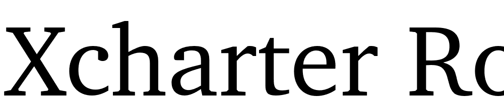 XCharter-Roman font family download free
