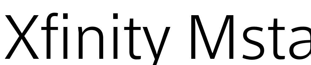 XFINITY-MStandard-Light font family download free