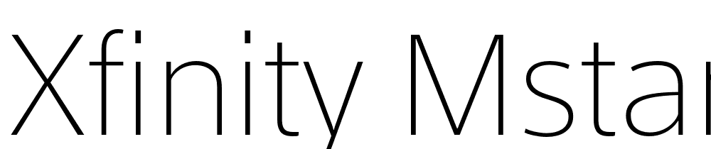 XFINITY-MStandard-Thin font family download free