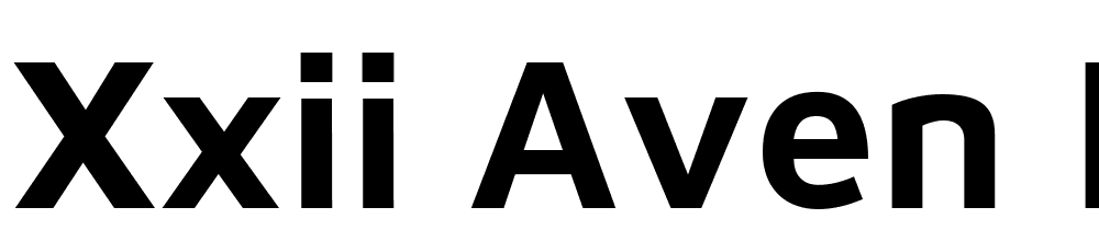 XXII-Aven-Bold font family download free