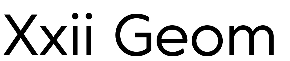 XXII-Geom-DEMO font family download free