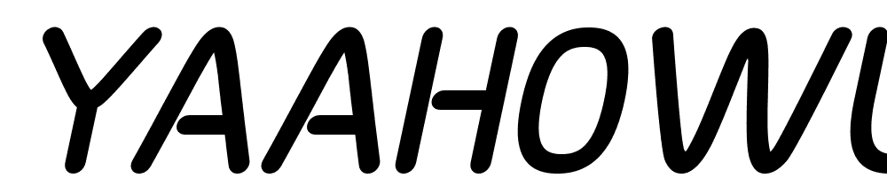 Yaahowu-Thick-Italic-Italic font family download free