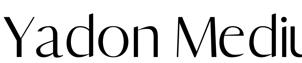 Yadon-Medium font family download free