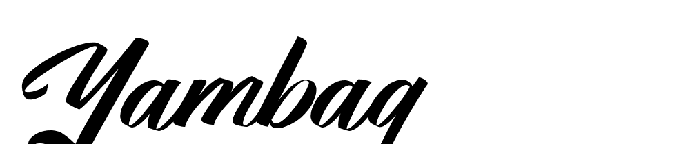 Yambag font family download free