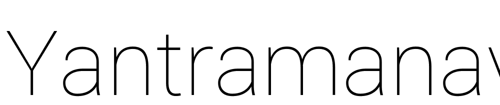 Yantramanav-Thin font family download free