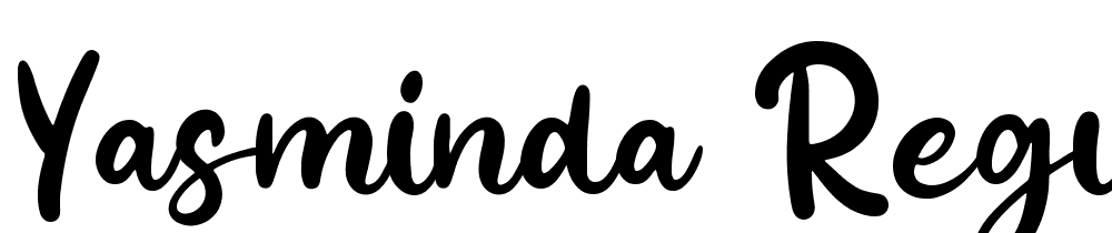 Yasminda-Regular font family download free