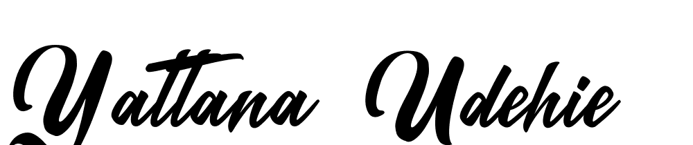 Yattana-Udehie font family download free