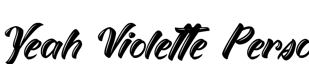 Yeah Violette  Personal Use font family download free