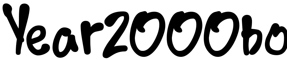Year2000Boogie font family download free