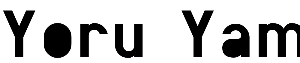 Yoru_yami font family download free