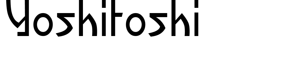 Yoshitoshi font family download free