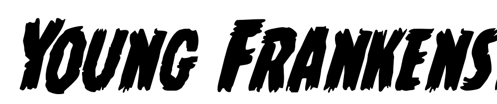 Young-Frankenstein-Italic font family download free