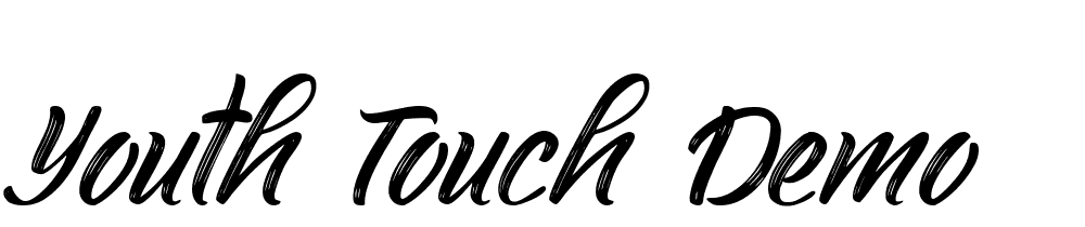 Youth Touch DEMO font family download free