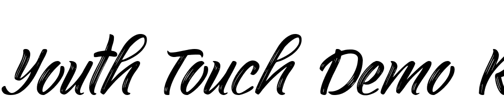 Youth-Touch-DEMO-Regular font family download free