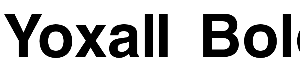 Yoxall-Bold font family download free