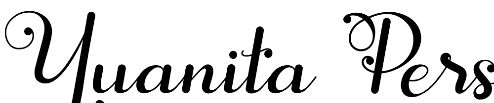 Yuanita Personal Use font family download free