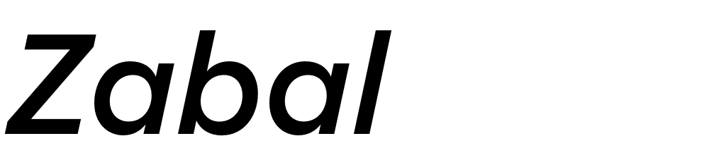 Zabal font family download free