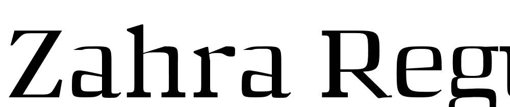 Zahra-Regular font family download free