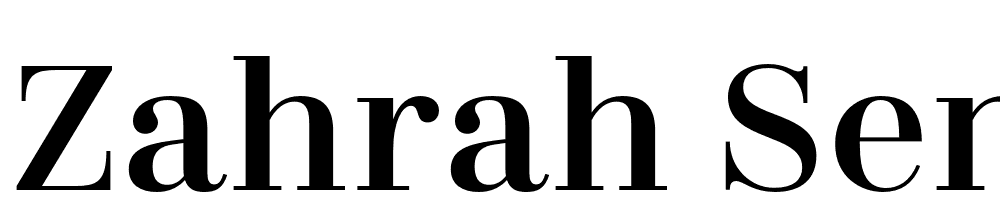 Zahrah-Semibold font family download free