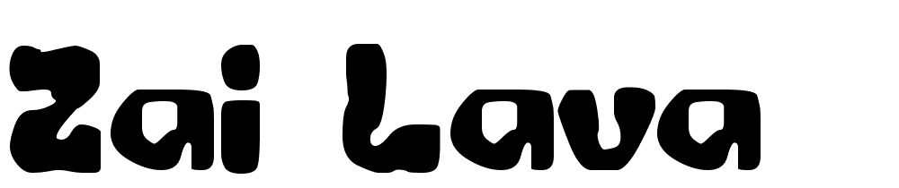 zai-Lava font family download free