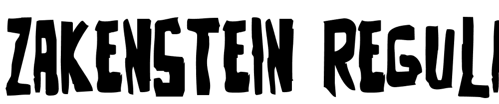 Zakenstein-Regular font family download free