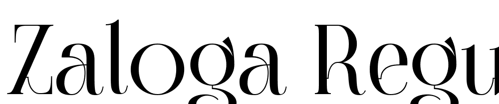 Zaloga-Regular font family download free