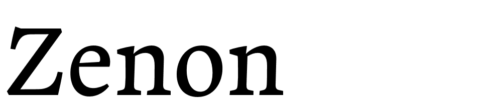 Zenon font family download free
