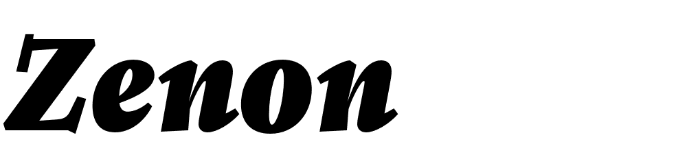 Zenon font family download free