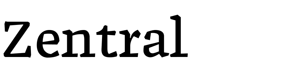 Zentral font family download free