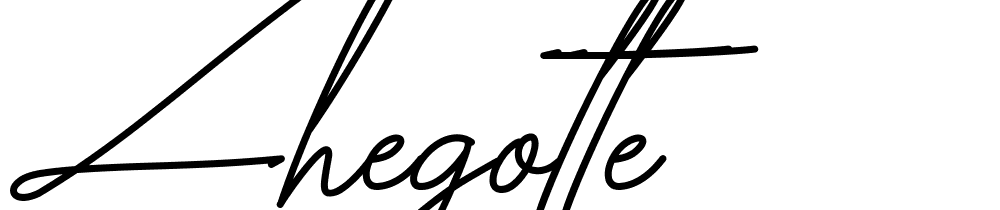 Zhegotte font family download free