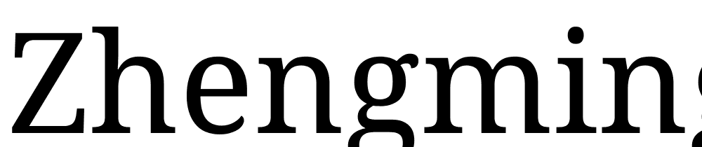 zhengminglishu font family download free